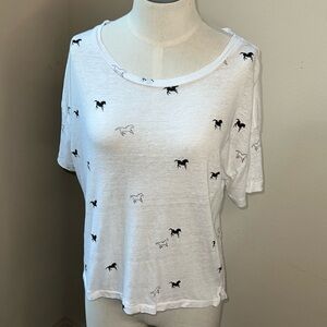 EUC Rails Roman Horses scoop neck Tee Medium